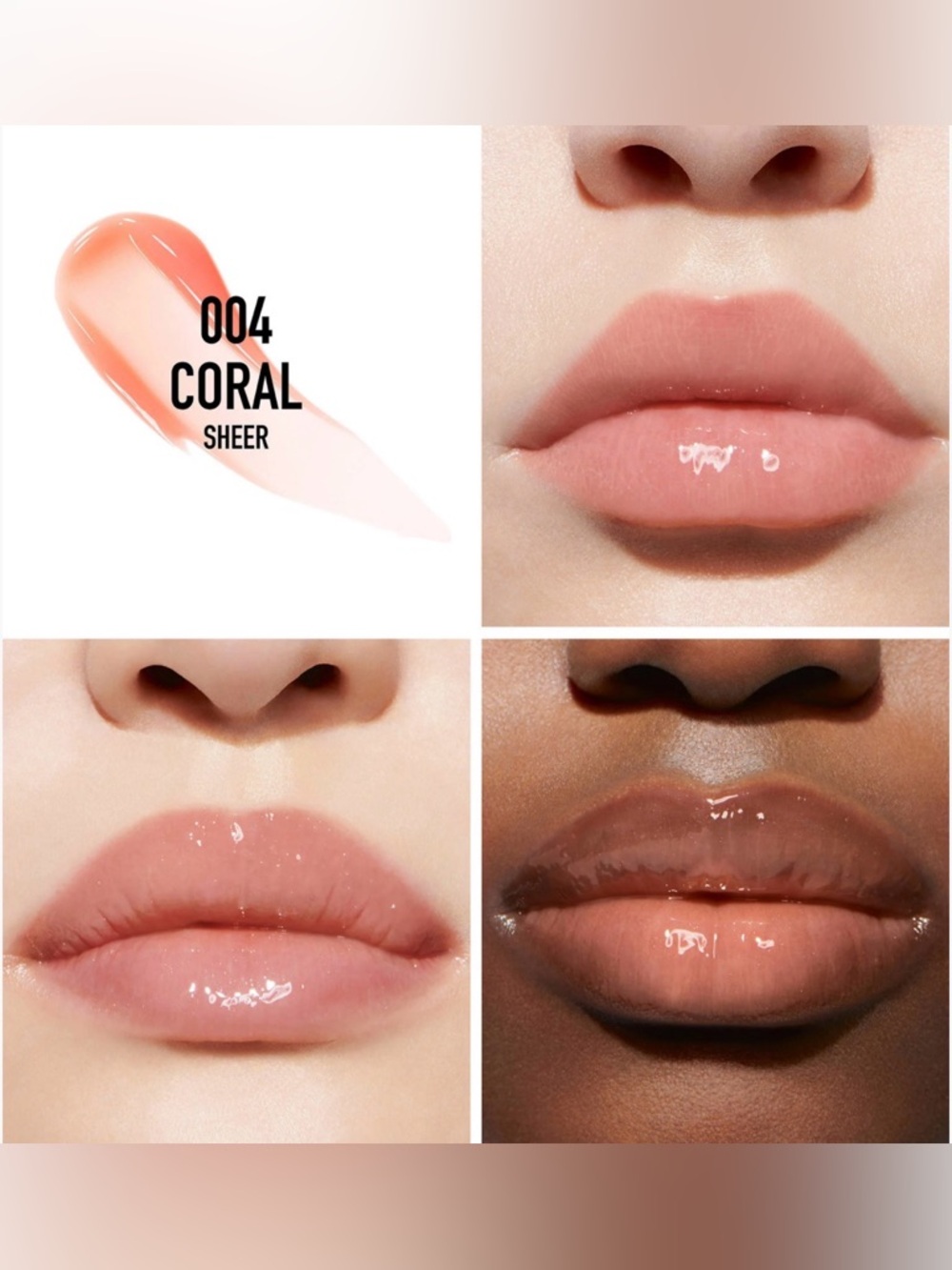 NEW [Dior] Addict Lip Maximizer Liquid Lip Plumping Gloss in 004 Coral - Picture 3 of 10